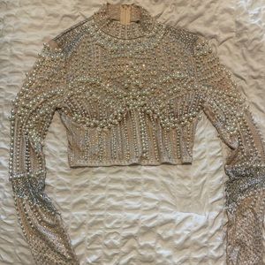 Gorgeous off white crop top